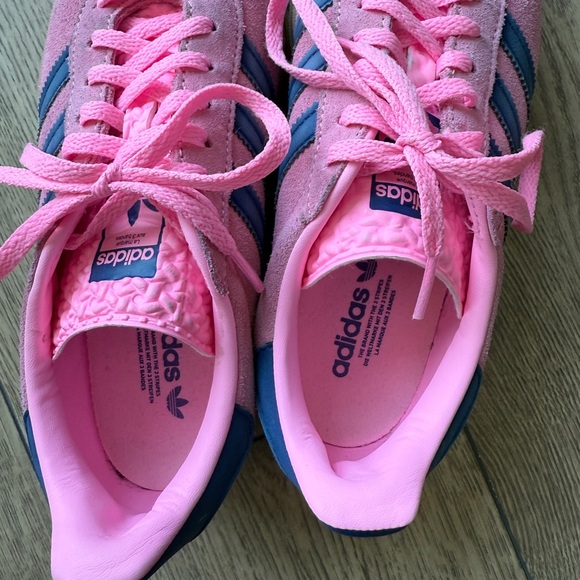 Adidas Gazelle Pink and Navy Sneakers - Picture 7 of 9